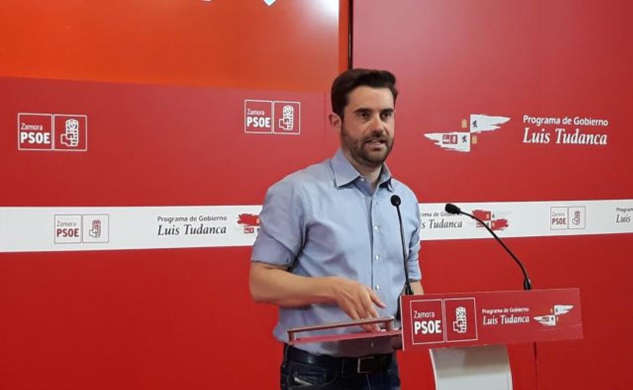 El secretario provincial del PSOE de Zamora, Antidio Fagúndez. 