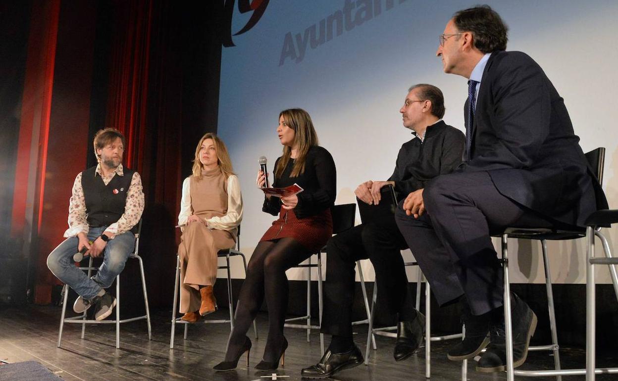 Presentación esta mañana de la Muestra de Cine Internacional de Palencia. 