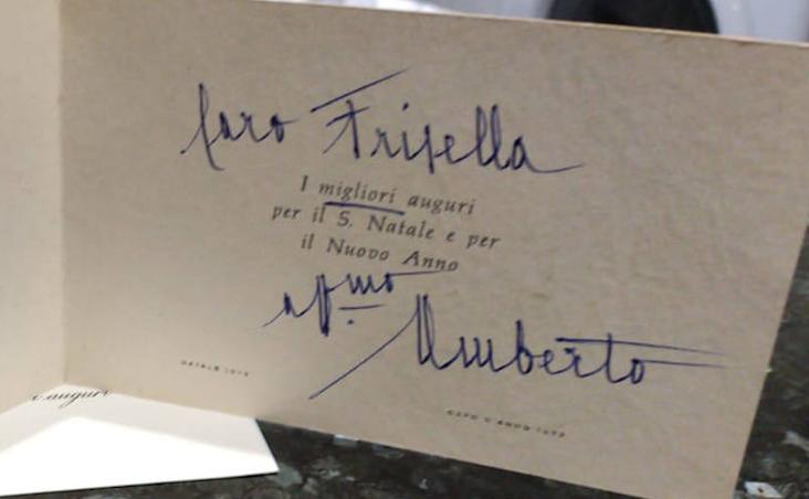 Una de las postales navideñas enviadas a Domenico.