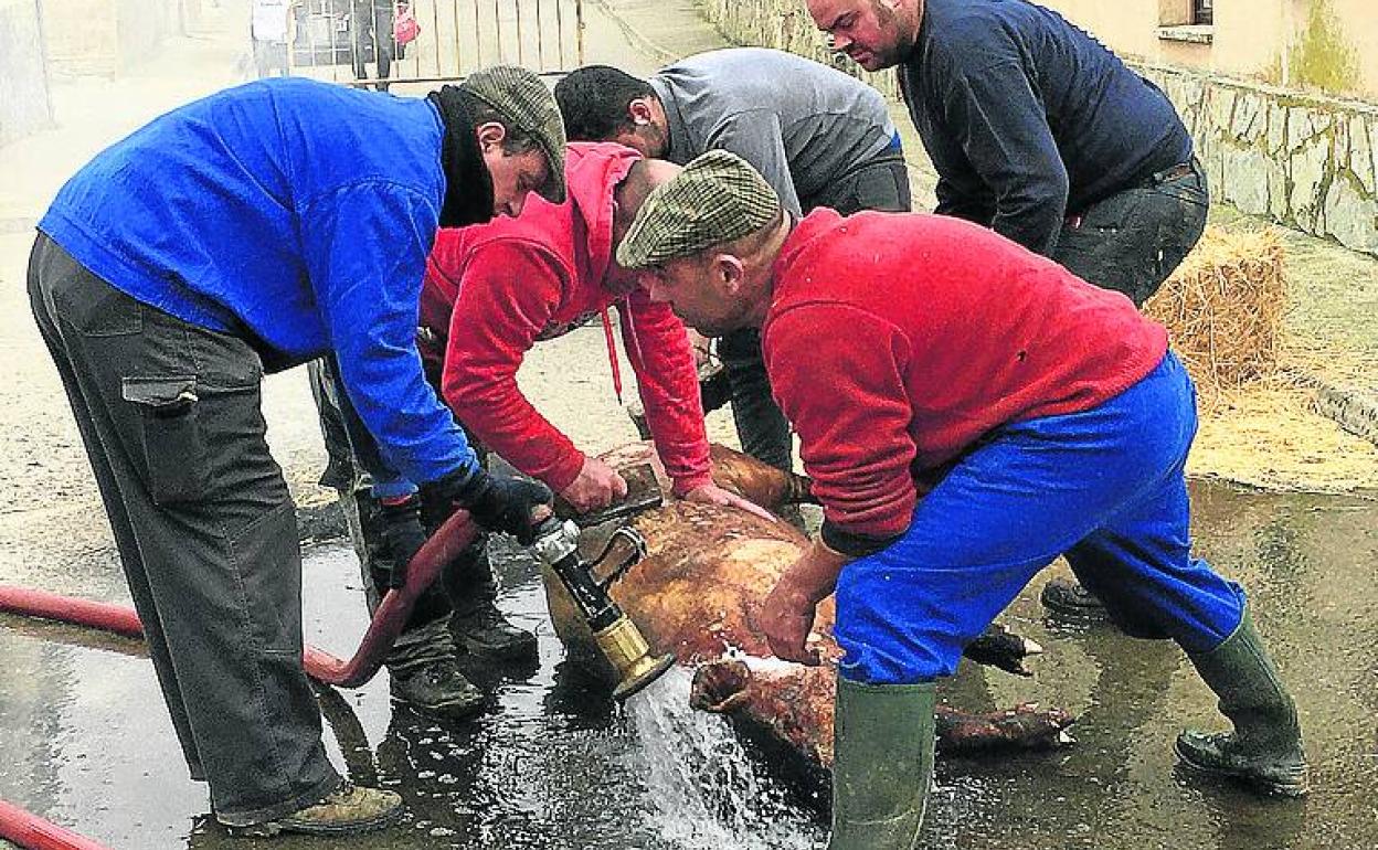 Uno de los momentos de la matanza de Robladillo. 