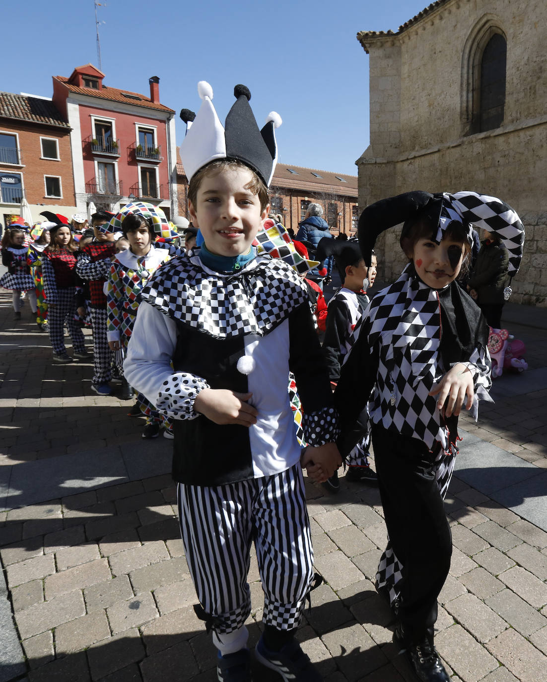 El colegio Jorge Manrique de Palencia vive el carnaval. 