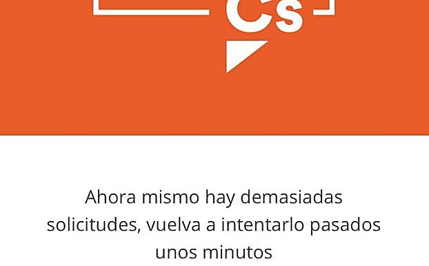 Ciudadanos valora aplazar la votación de compromisarios por los problemas informáticos