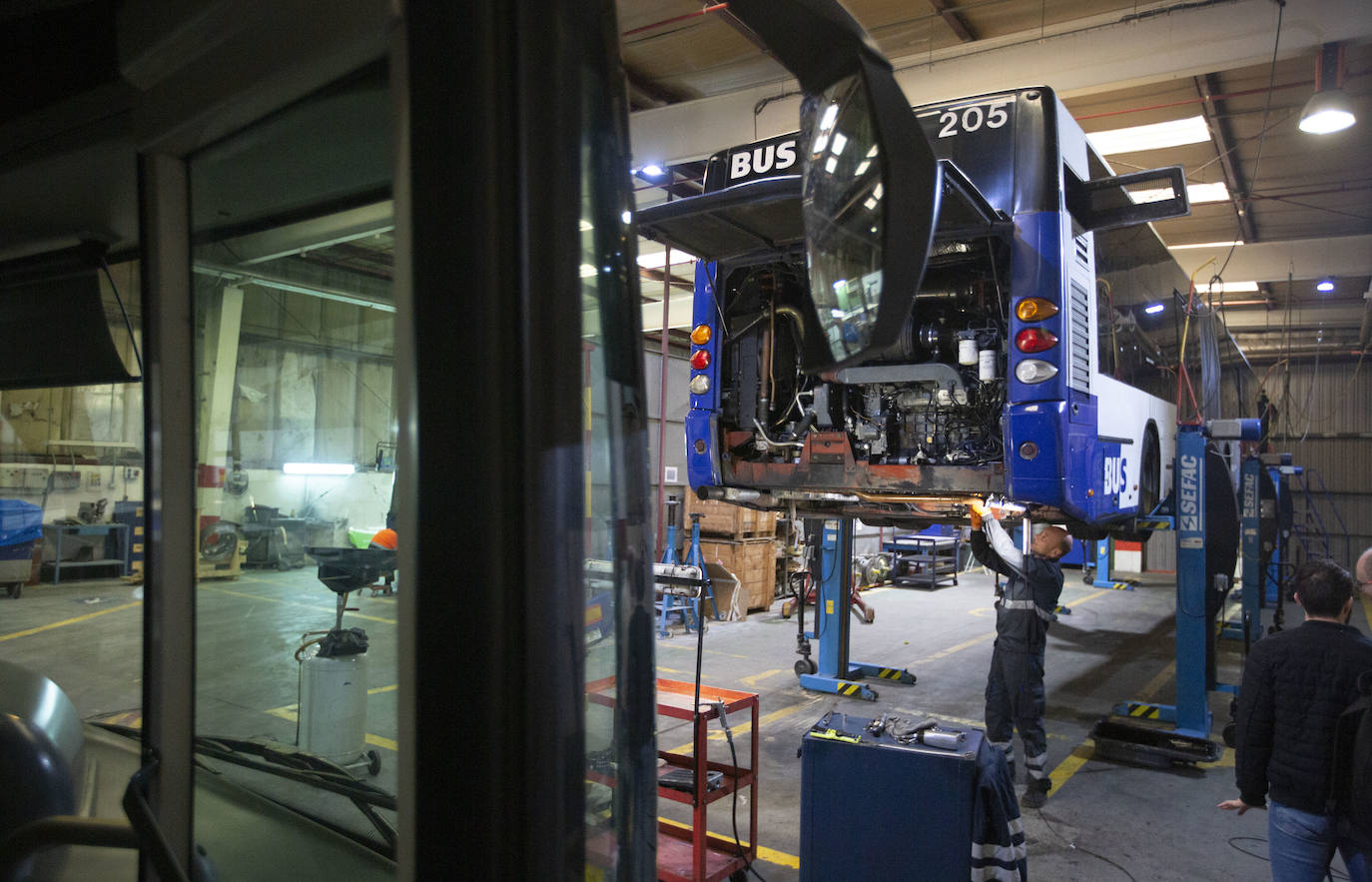 Más de 30.000 horas de taller al año y revisa la flota cada 35 días. 