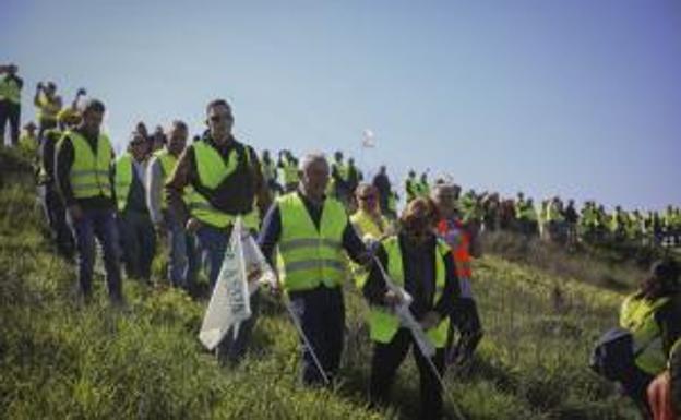 Maniafestación de los agricultores. 