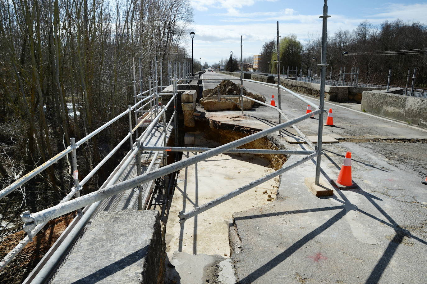 688.793 euros para la reconstrucción del puente de Saldaña
