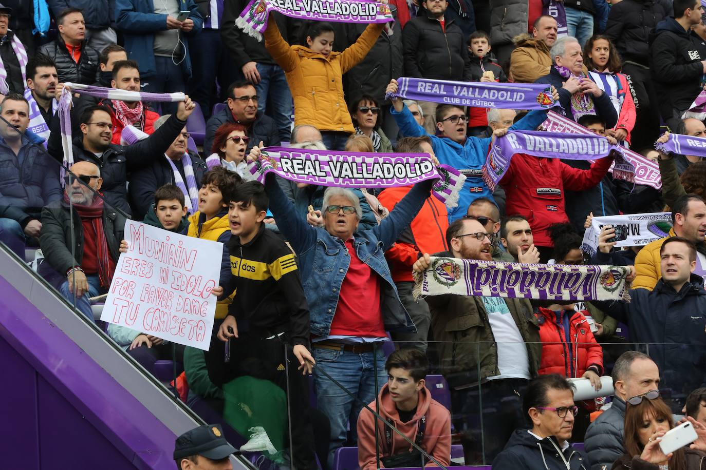 Aficionados este domingo en la gradas del José Zorrilla de Valladolid.