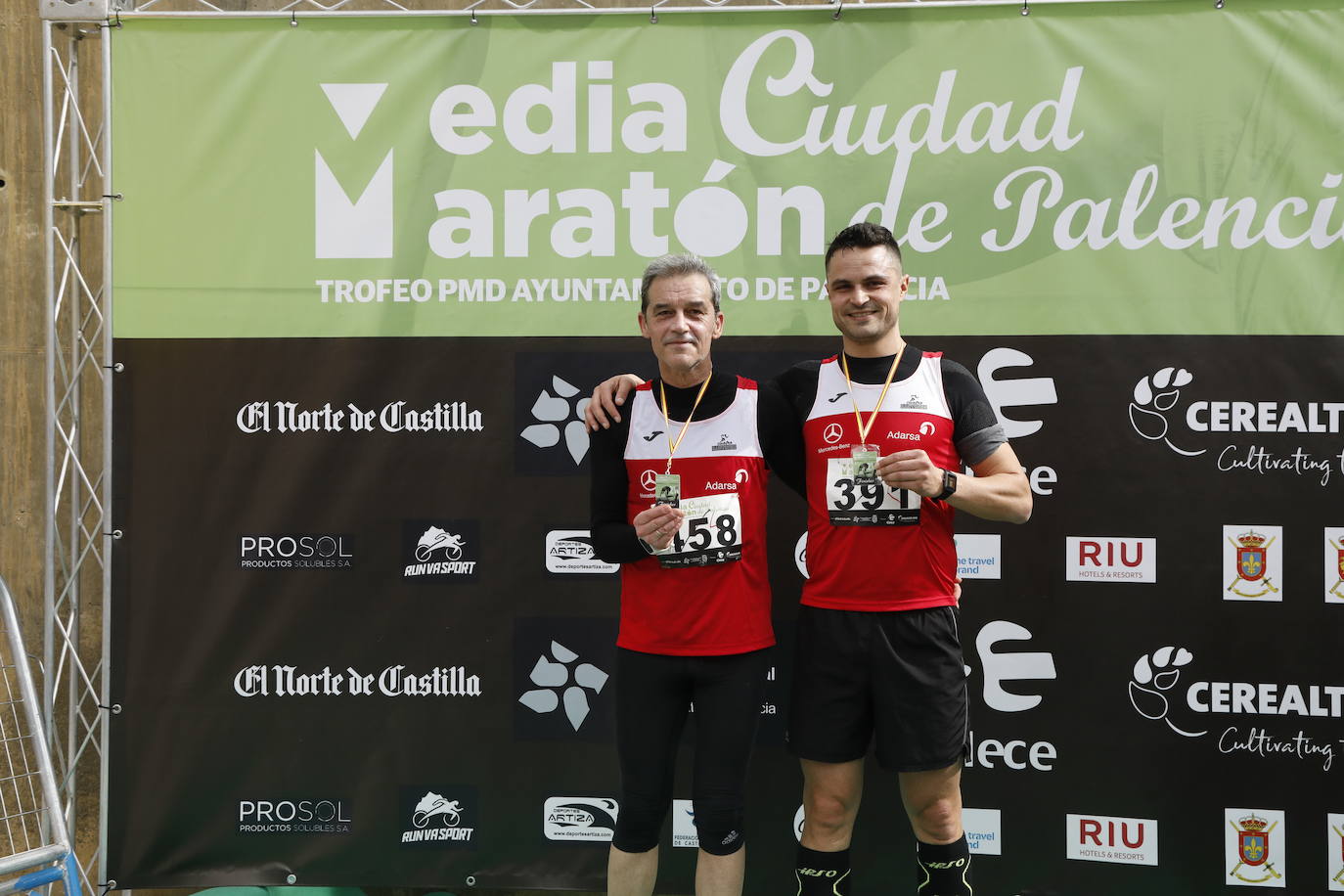 Participantes en la X Media Maratón Ciudad de Palencia. 