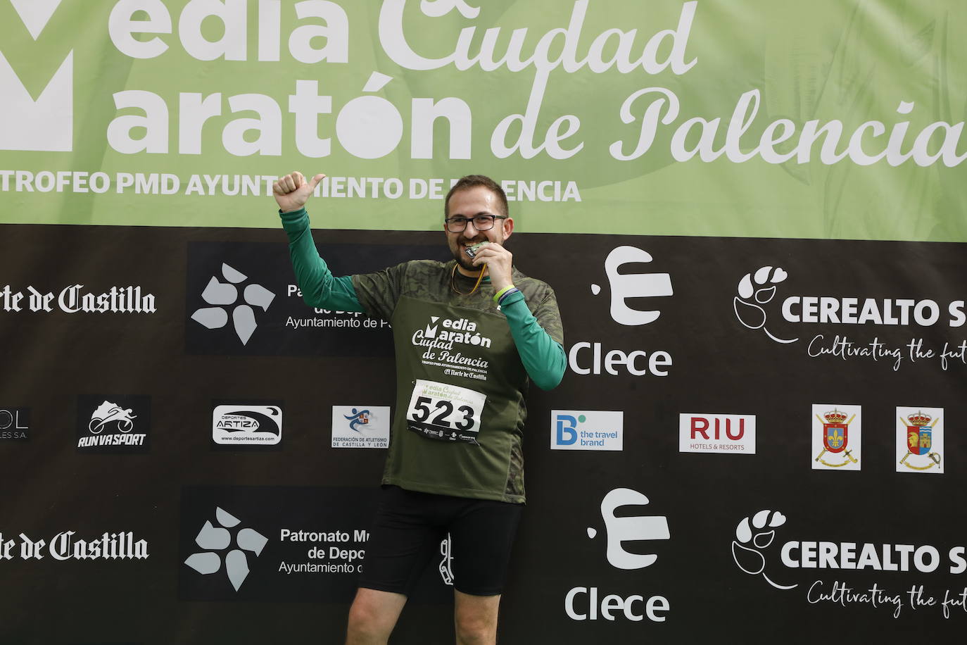 Participantes en la X Media Maratón Ciudad de Palencia. 
