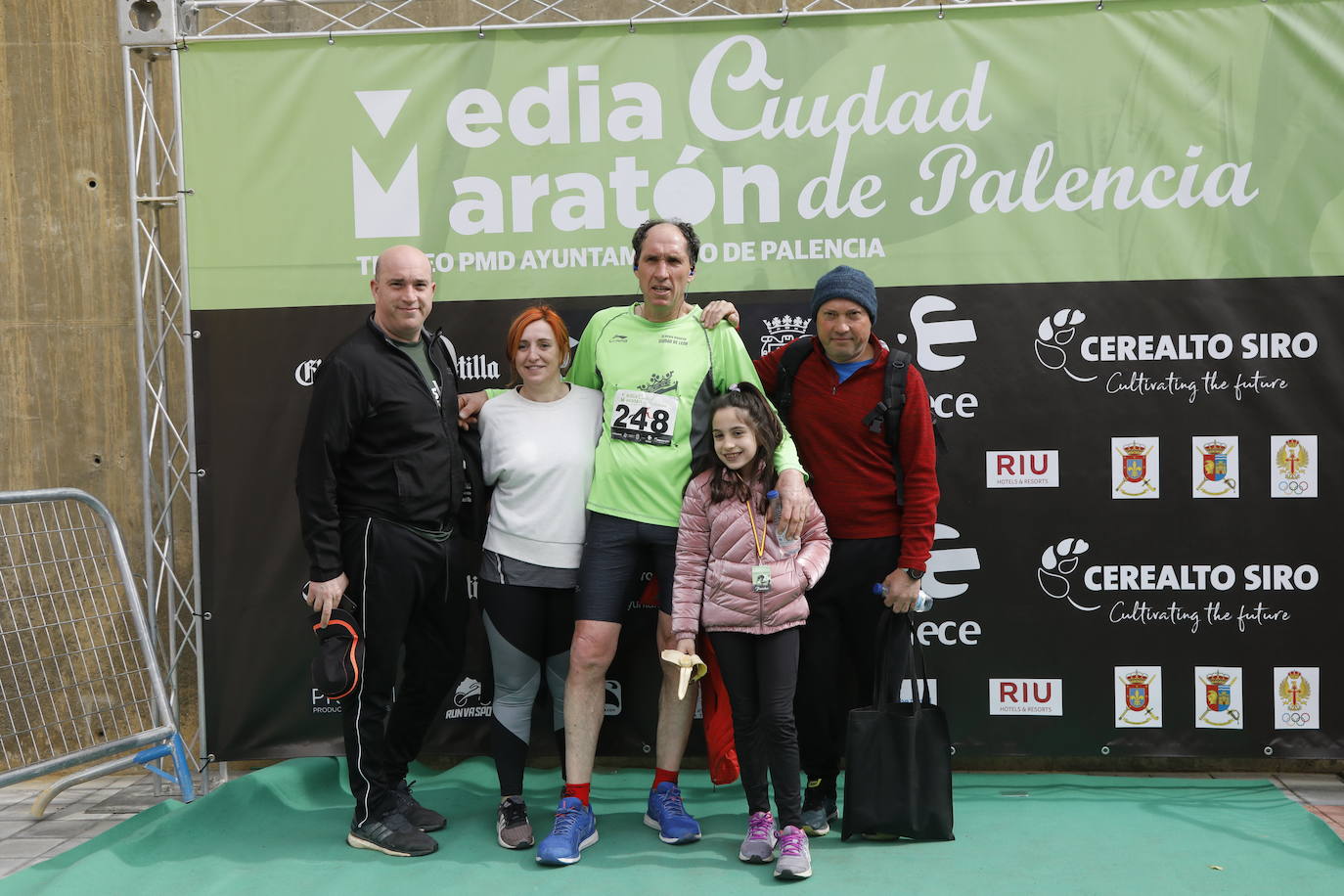 Participantes en la X Media Maratón Ciudad de Palencia. 