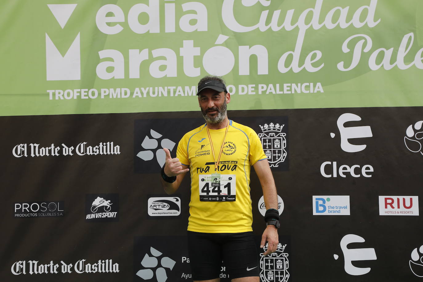 Participantes en la X Media Maratón Ciudad de Palencia. 