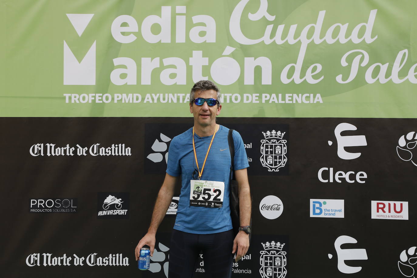 Participantes en la X Media Maratón Ciudad de Palencia. 