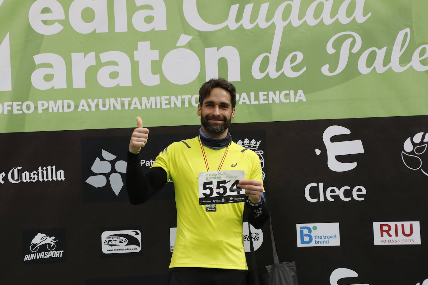 Participantes en la X Media Maratón Ciudad de Palencia. 