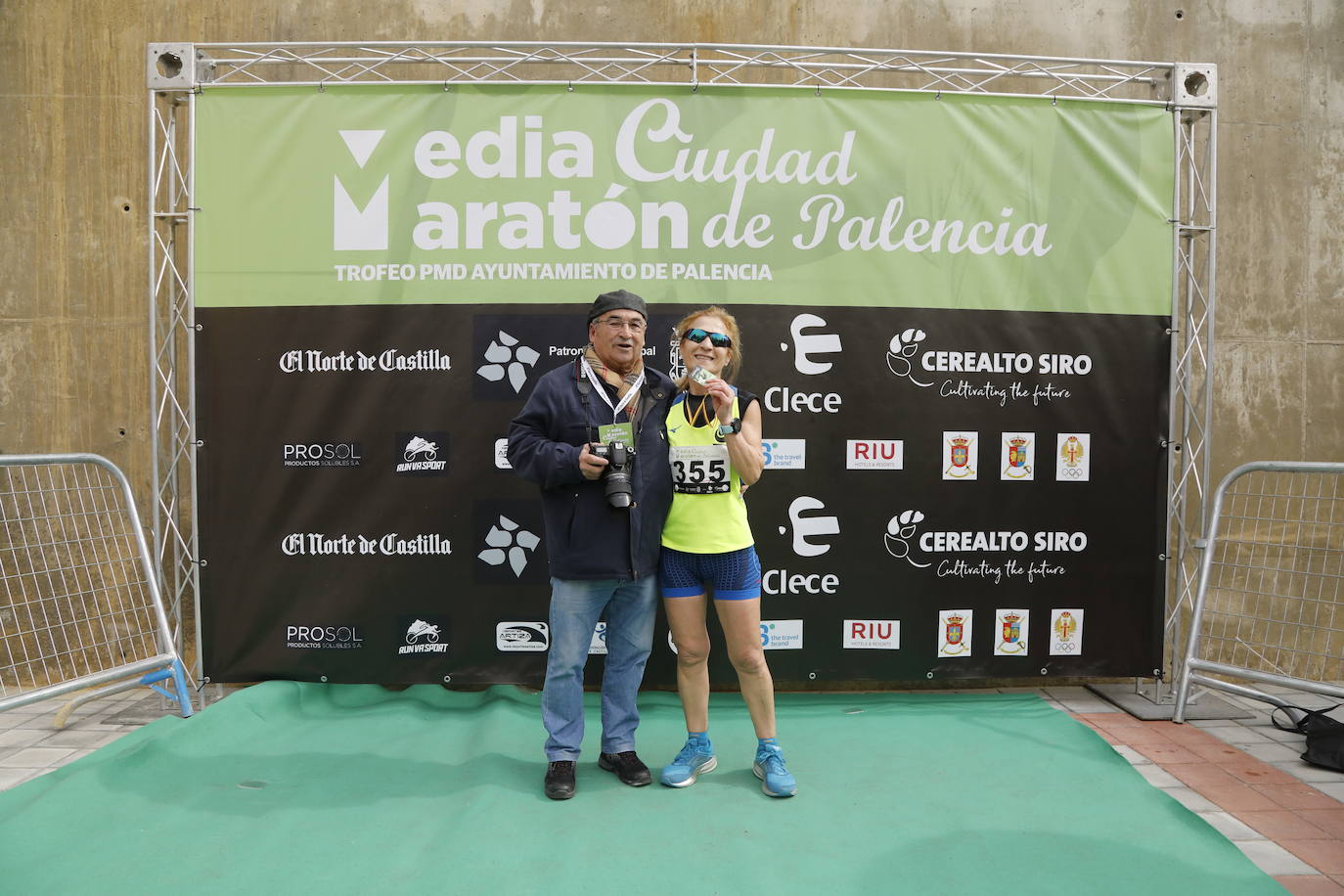 Participantes en la X Media Maratón Ciudad de Palencia. 