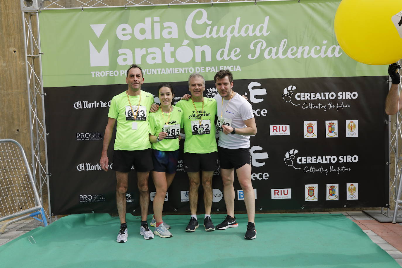 Participantes en la X Media Maratón Ciudad de Palencia. 
