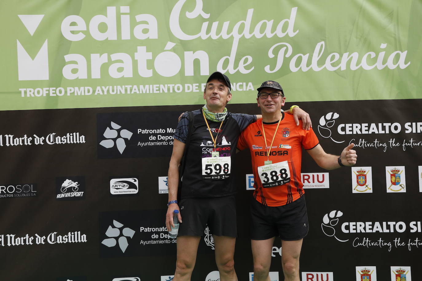 Participantes en la X Media Maratón Ciudad de Palencia. 