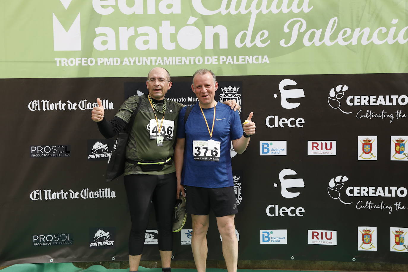 Participantes en la X Media Maratón Ciudad de Palencia. 