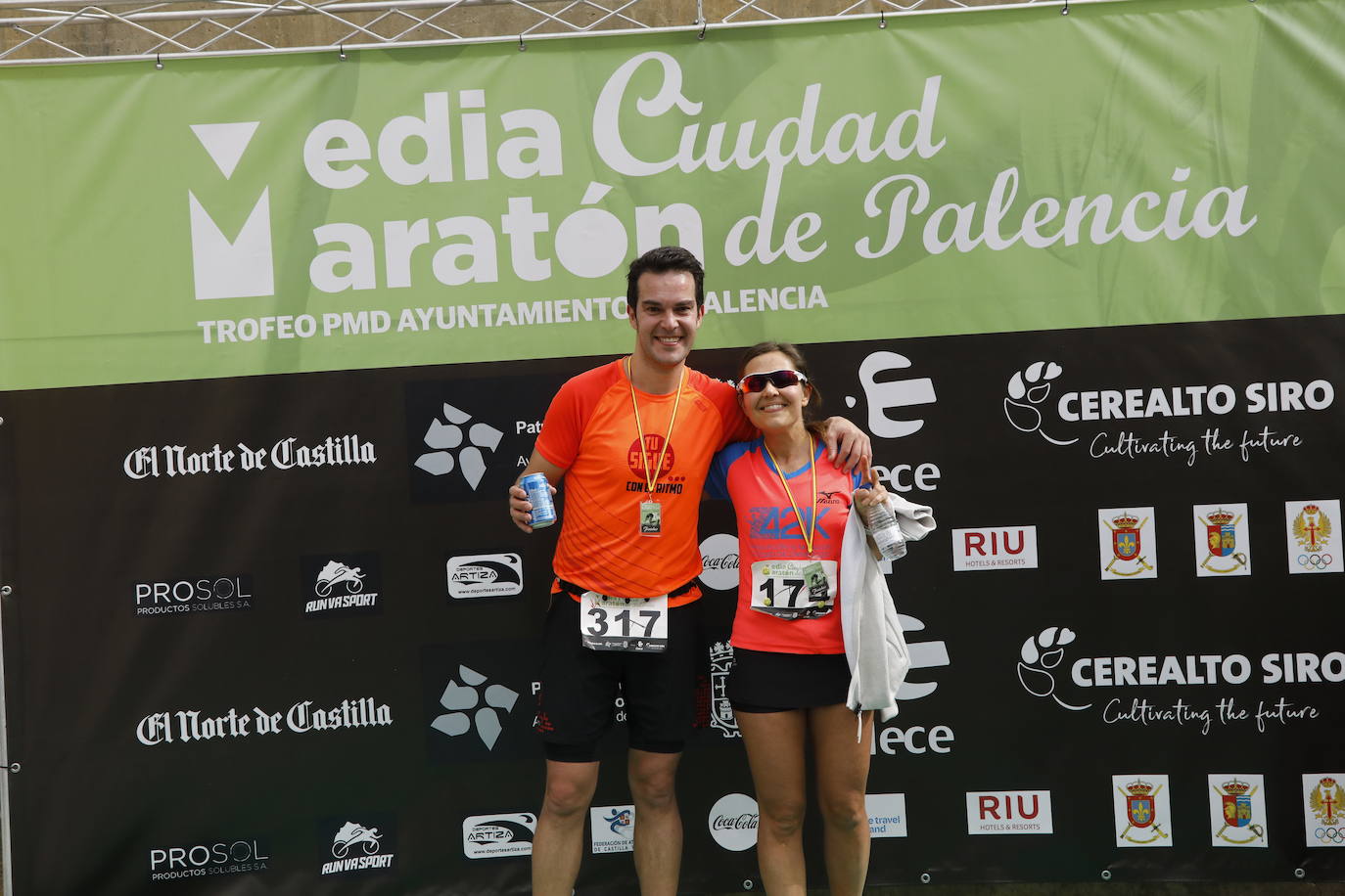 Participantes en la X Media Maratón Ciudad de Palencia. 