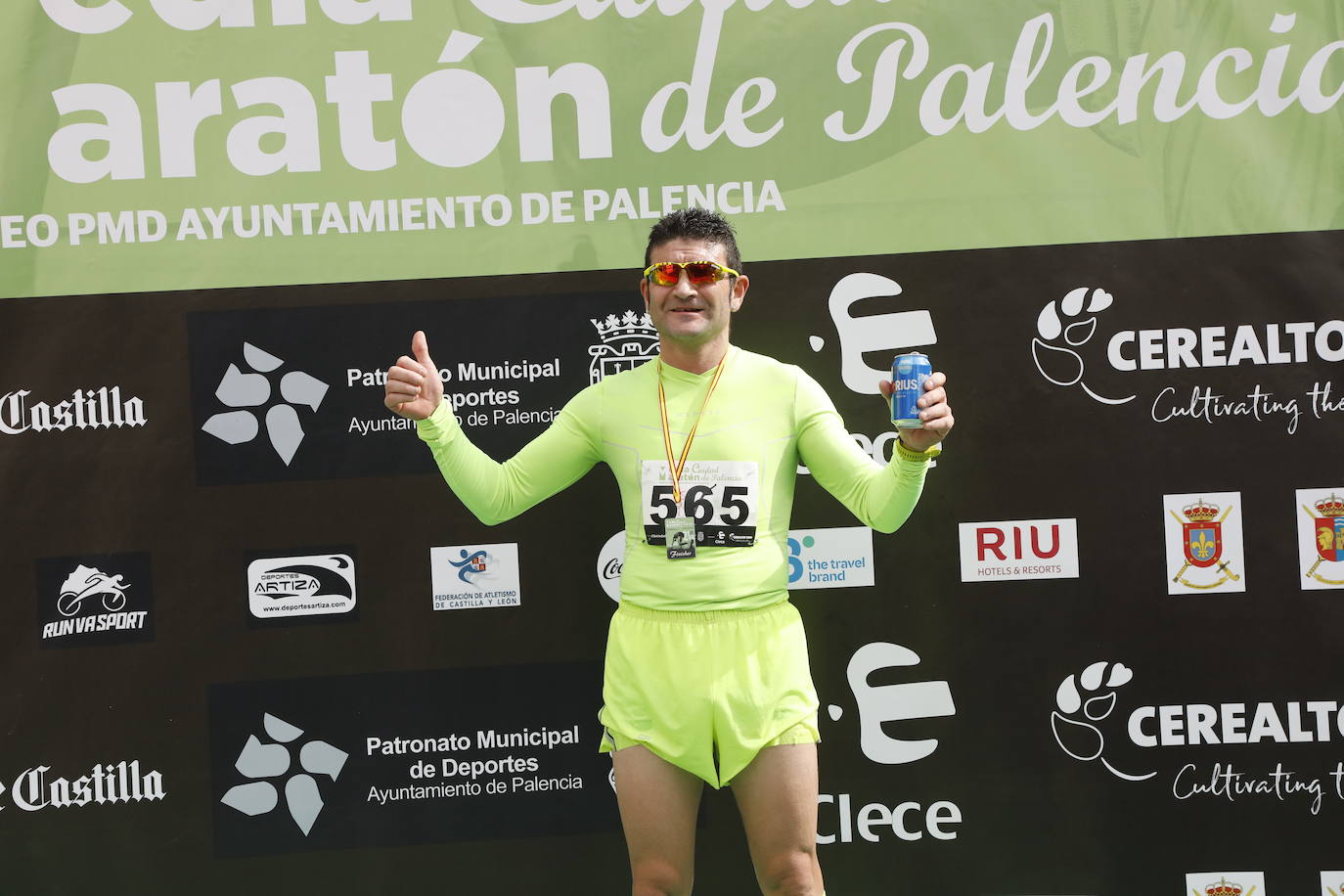 Participantes en la X Media Maratón Ciudad de Palencia. 