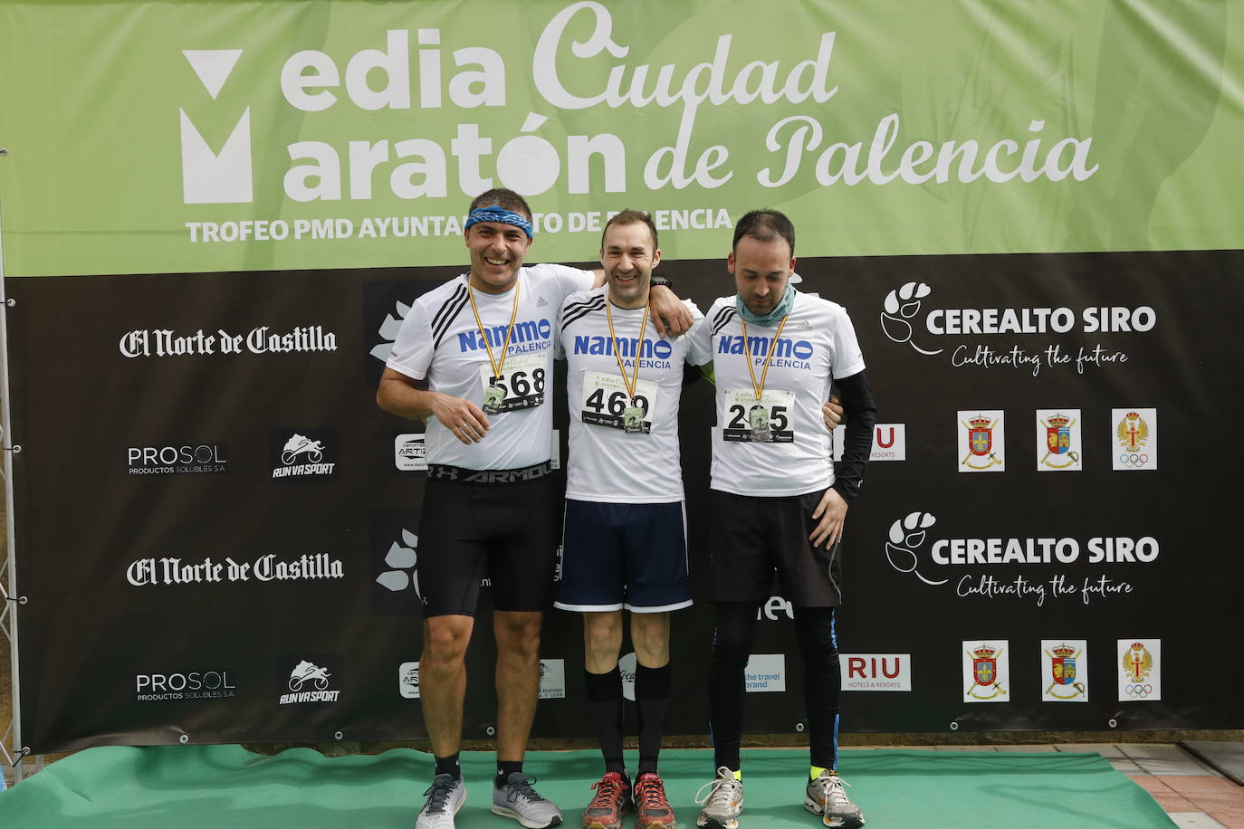 Participantes en la X Media Maratón Ciudad de Palencia. 