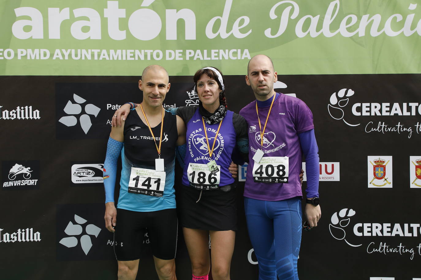 Participantes en la X Media Maratón Ciudad de Palencia. 