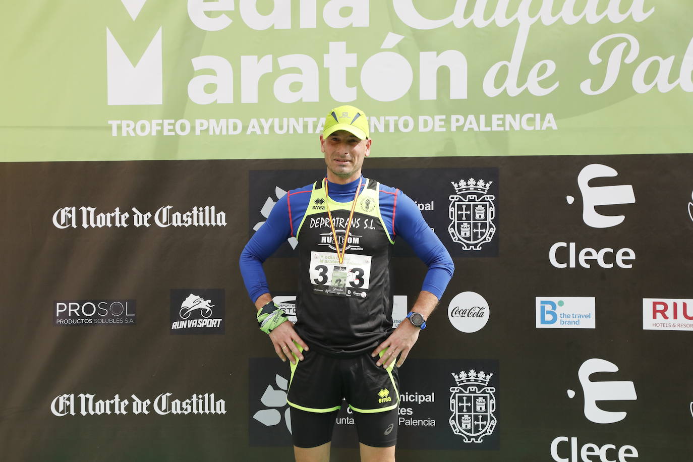 Participantes en la X Media Maratón Ciudad de Palencia. 