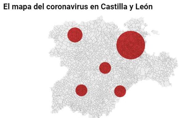 El mapa del coronavirus en Castilla y León