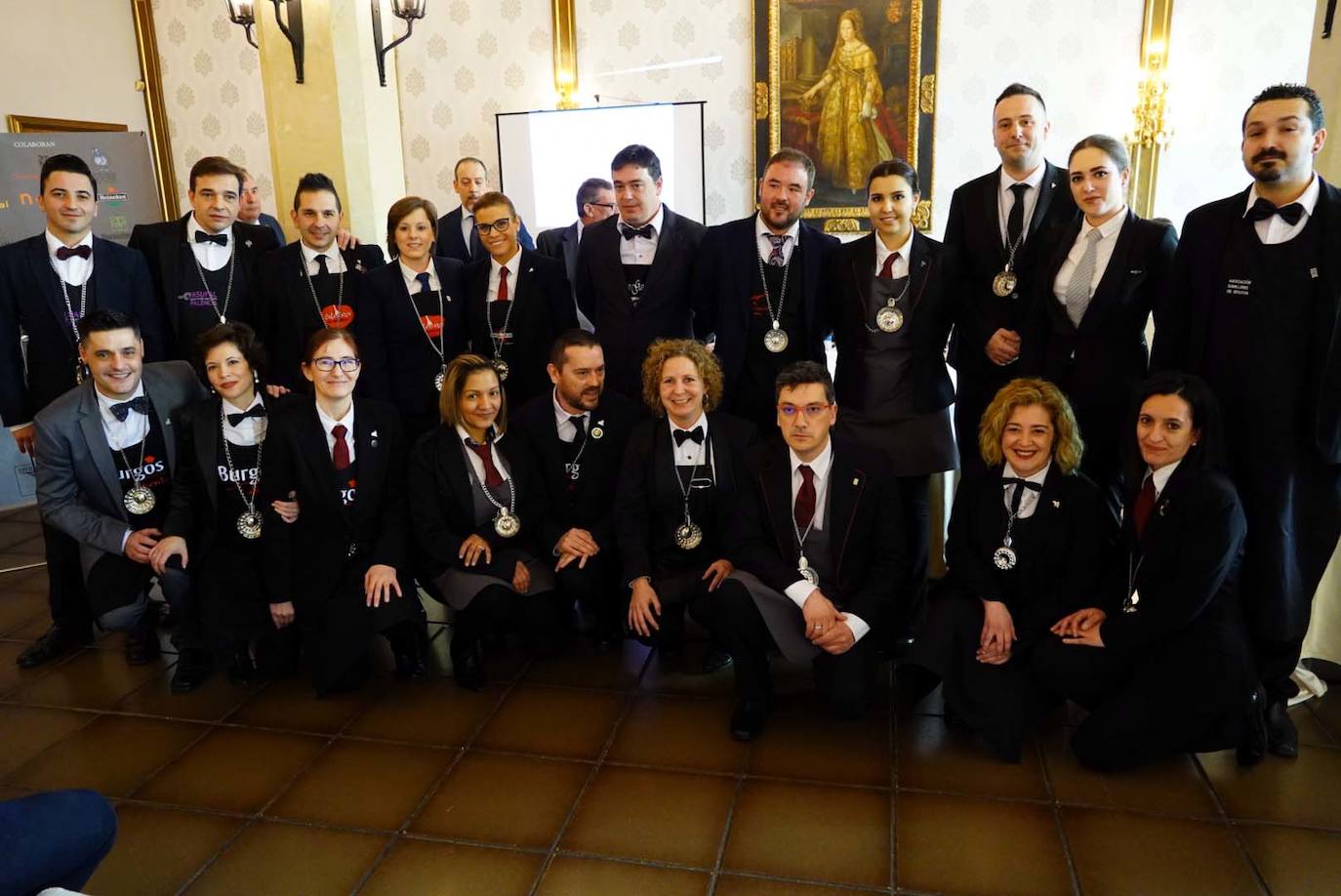 Sumilleres de Castilla y León que irán al campeonato nacional, hoy en Segovia.