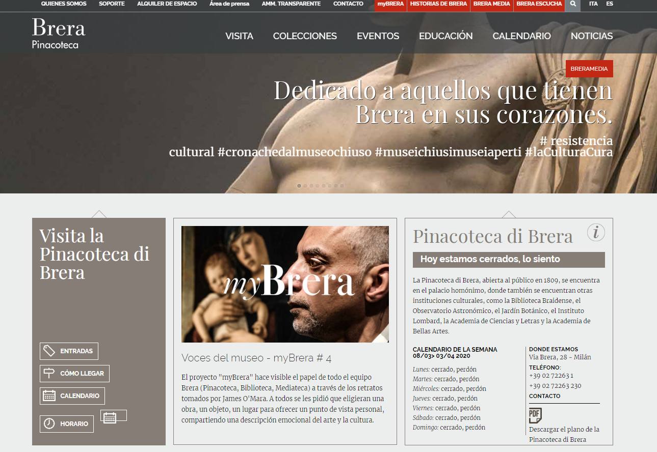 Web de la Pinacoteca di Brera.