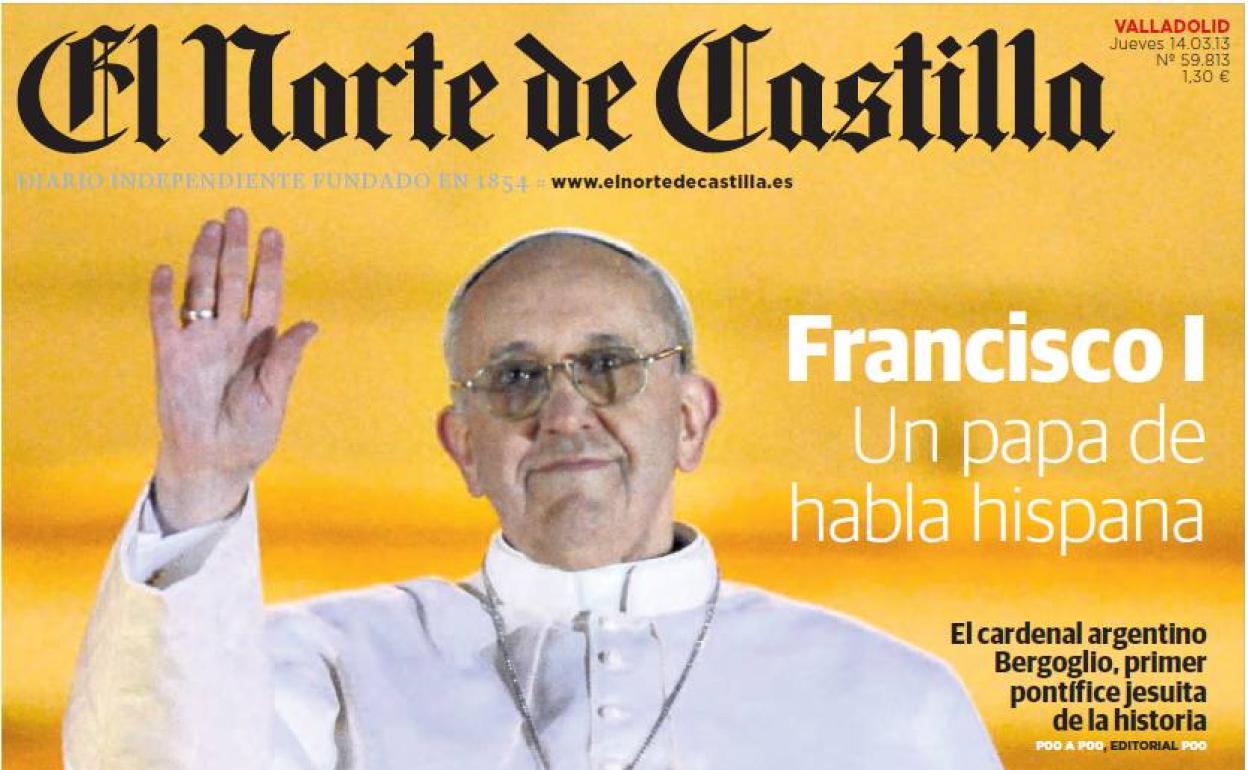 Portada de El Norte del 14 de marzo de 2013 