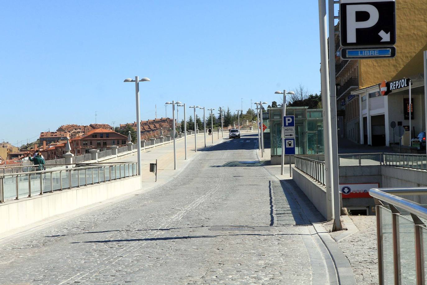 Segovia se prepara para no salir de casa. 