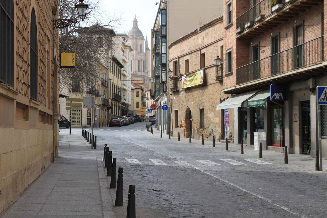 Segovia se prepara para no salir de casa. 