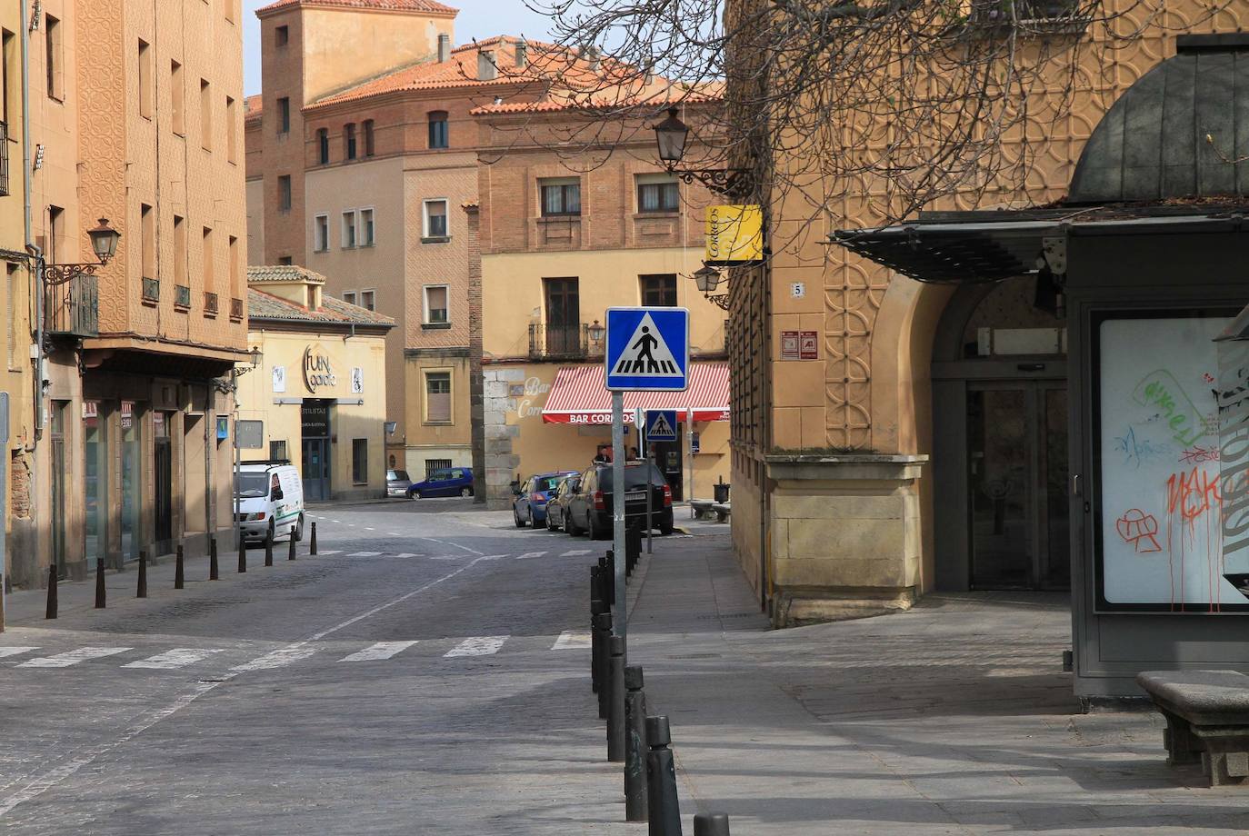 Segovia se prepara para no salir de casa. 