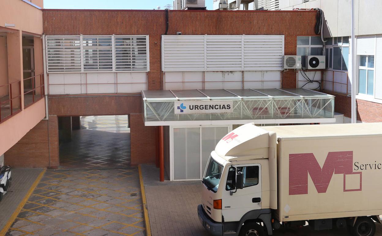 La entrada a Urgencias del hospital Río Carrión. 