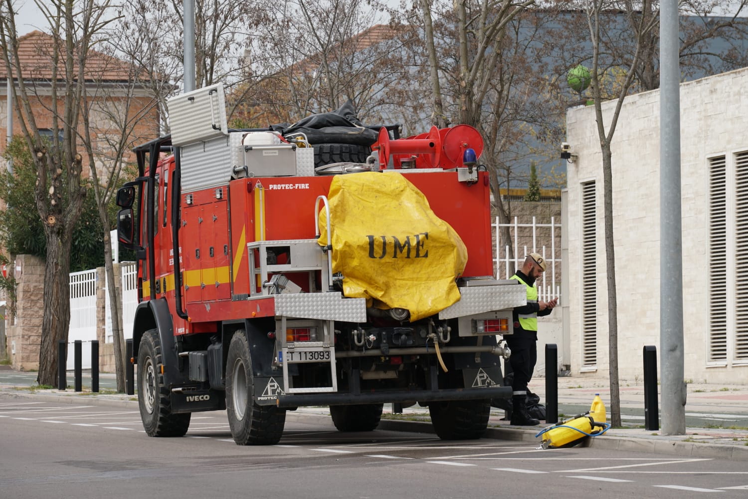 Fotos: La UME desinfecta las calles de Salamanca