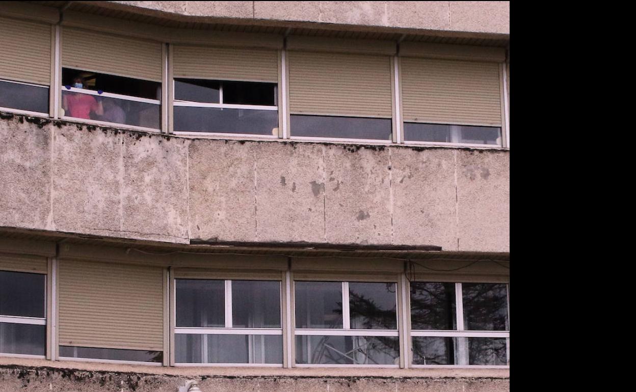 Fachada de una residencia. 