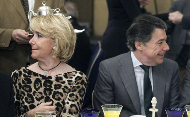 Esperanza Aguirre, junto a Ignacio González.