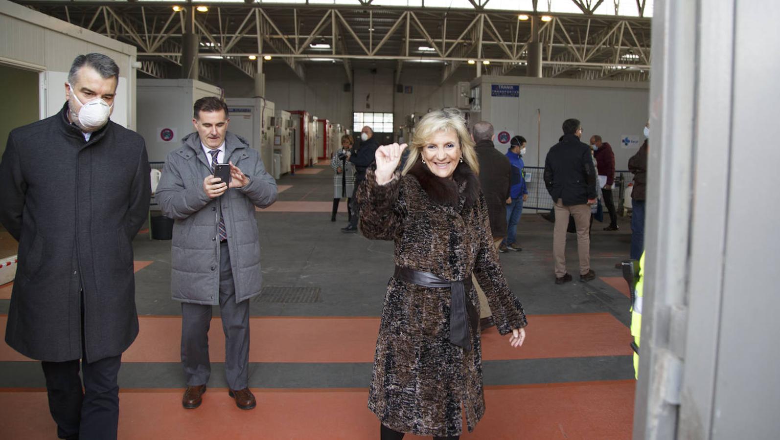 Instalaciones sanitarias habilitadas en el recinto de la Feria de Valladolid para atender a pacientes del coronavirus. 