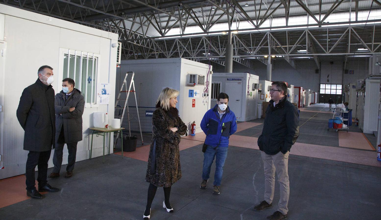 Instalaciones sanitarias habilitadas en el recinto de la Feria de Valladolid para atender a pacientes del coronavirus. 