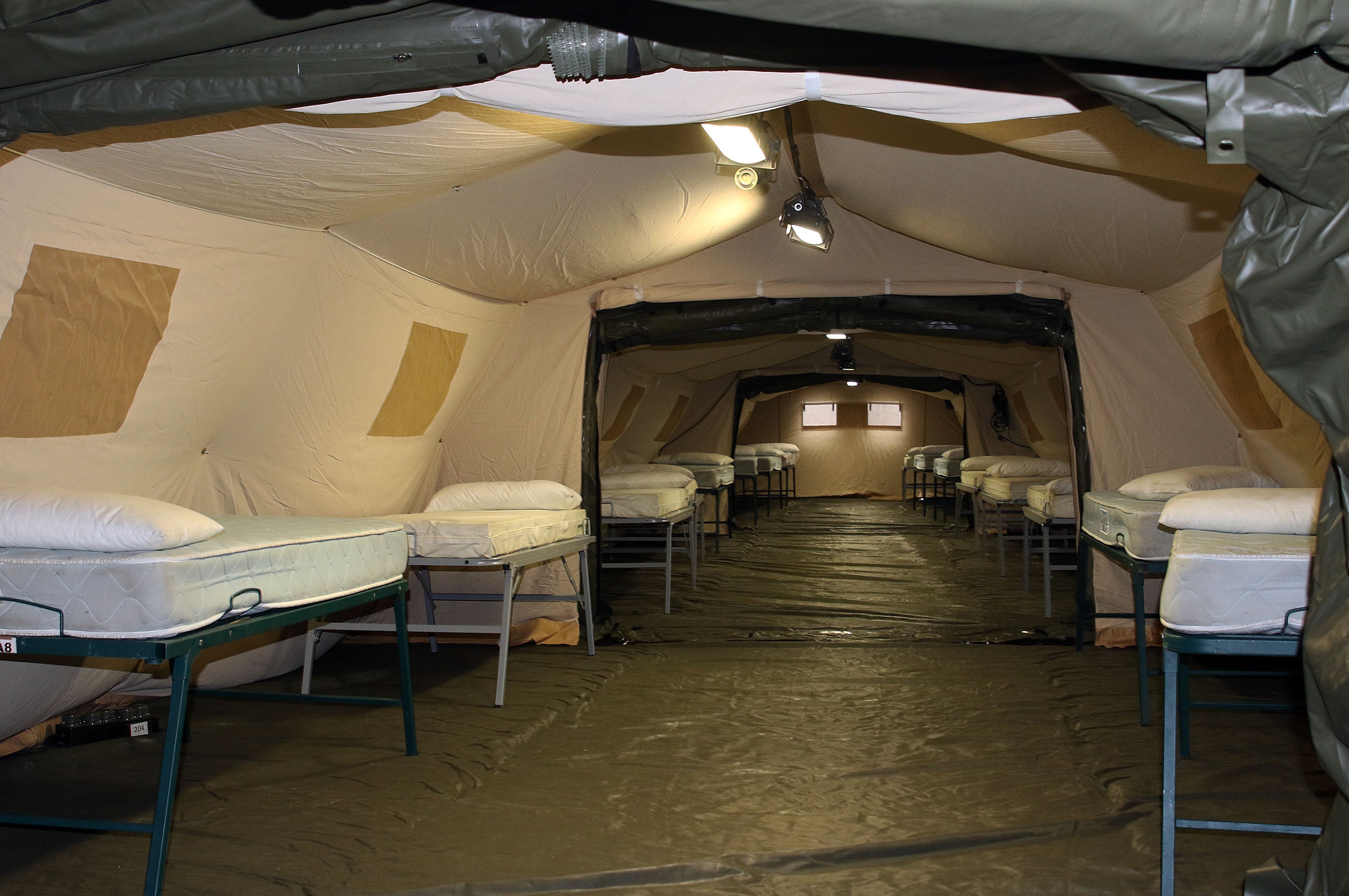 Así son las 'tripas' del hospital de campaña de Segovia. 