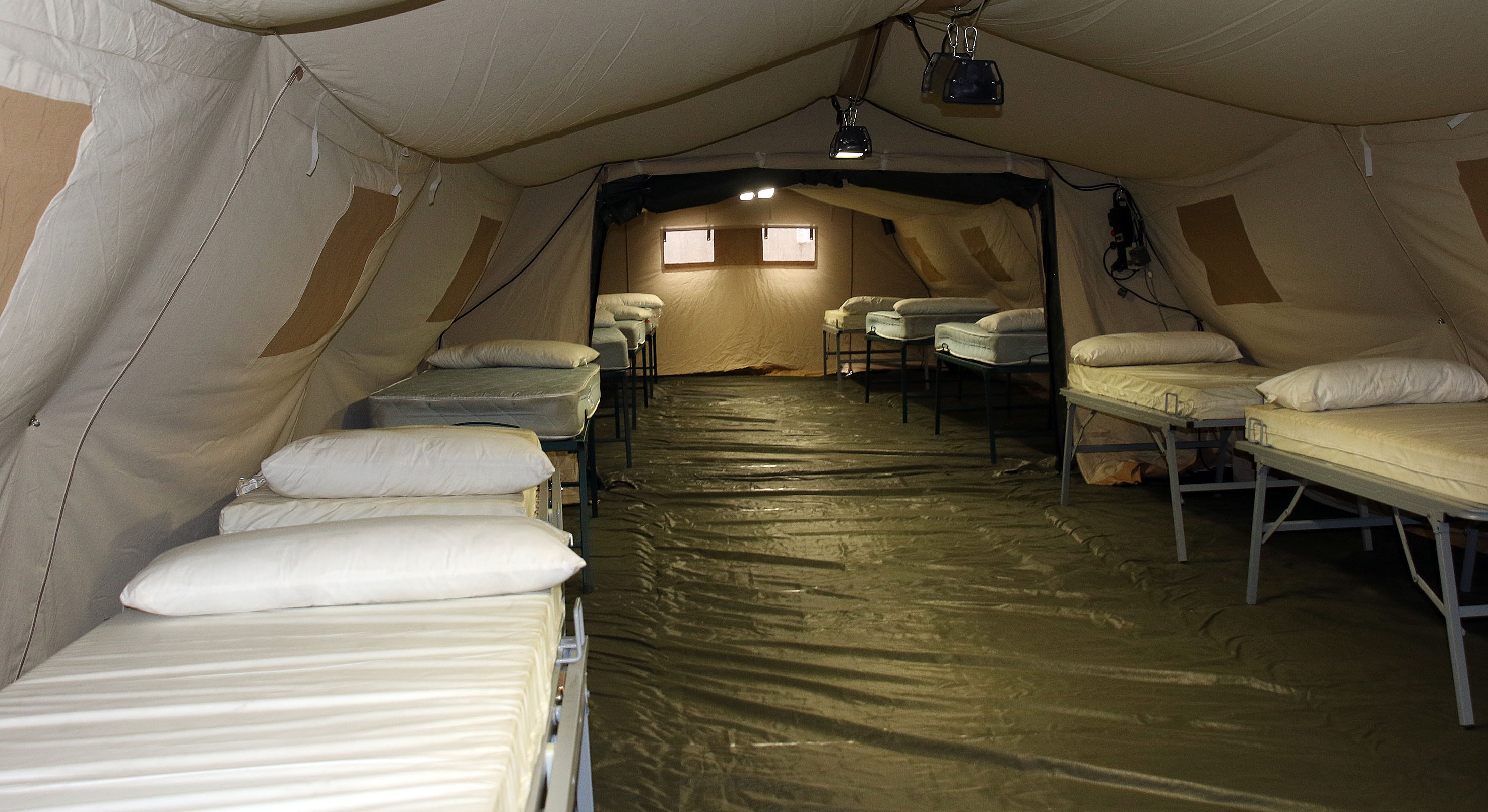 Así son las 'tripas' del hospital de campaña de Segovia. 