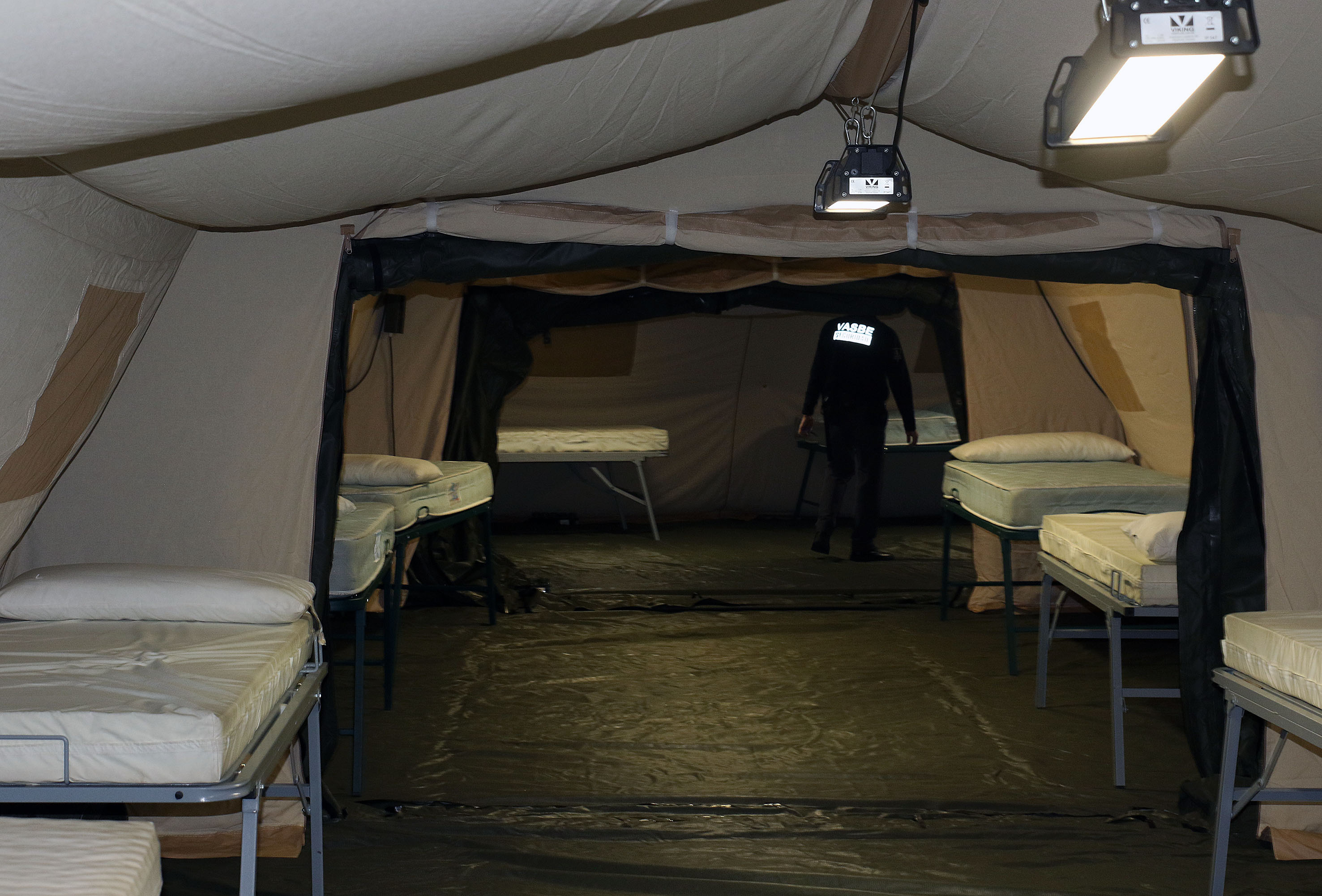 Así son las 'tripas' del hospital de campaña de Segovia. 