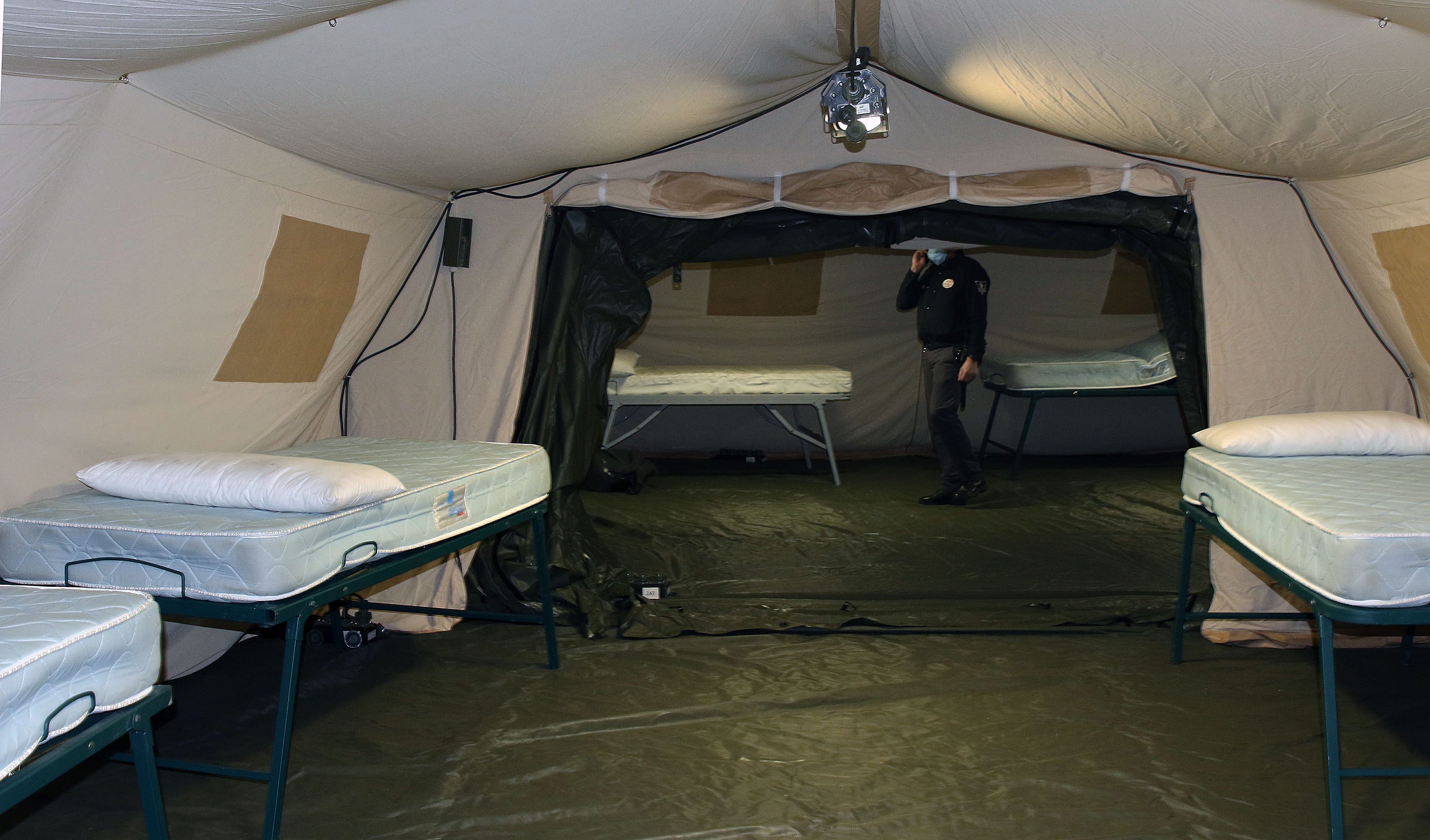 Así son las 'tripas' del hospital de campaña de Segovia. 