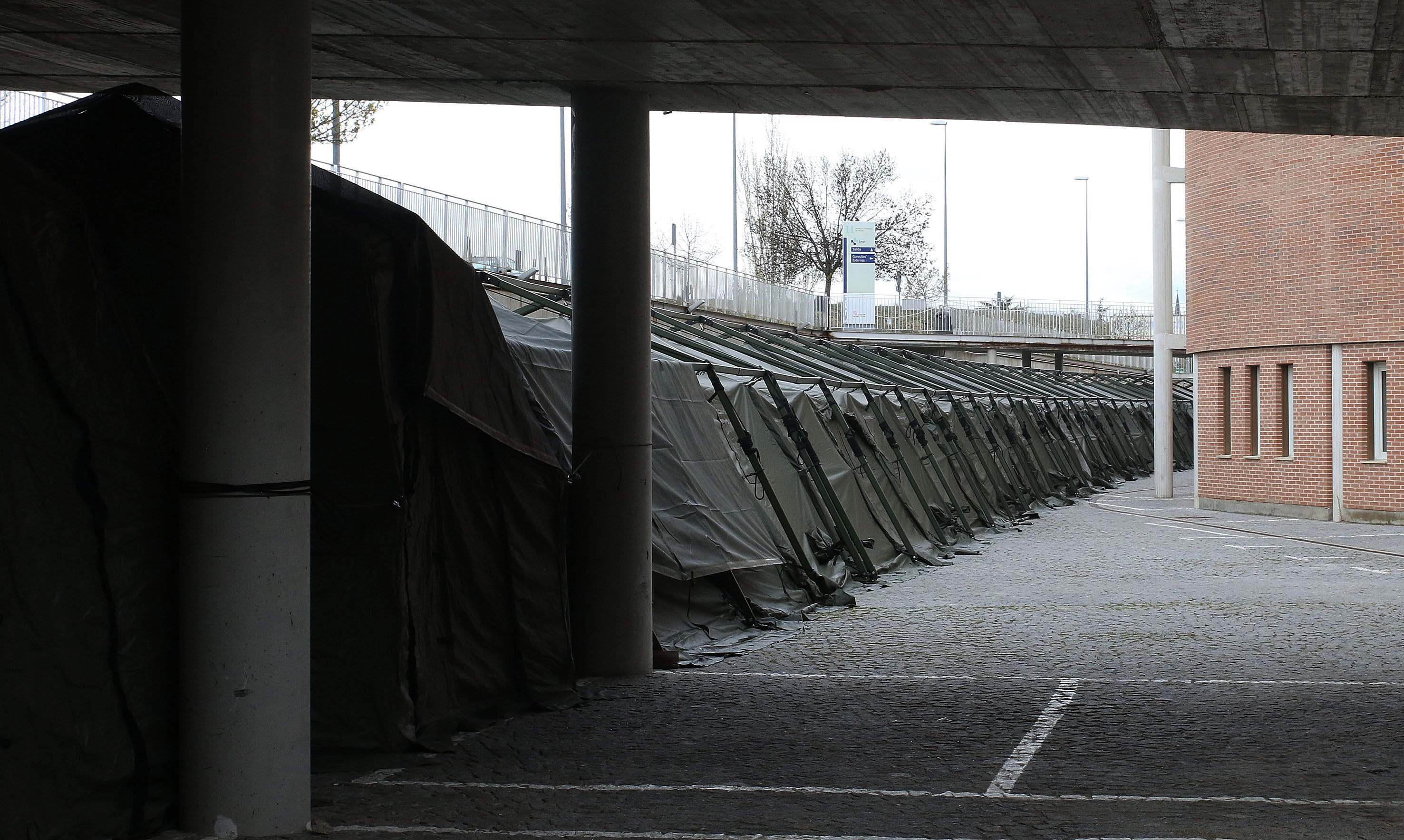 Así son las 'tripas' del hospital de campaña de Segovia. 