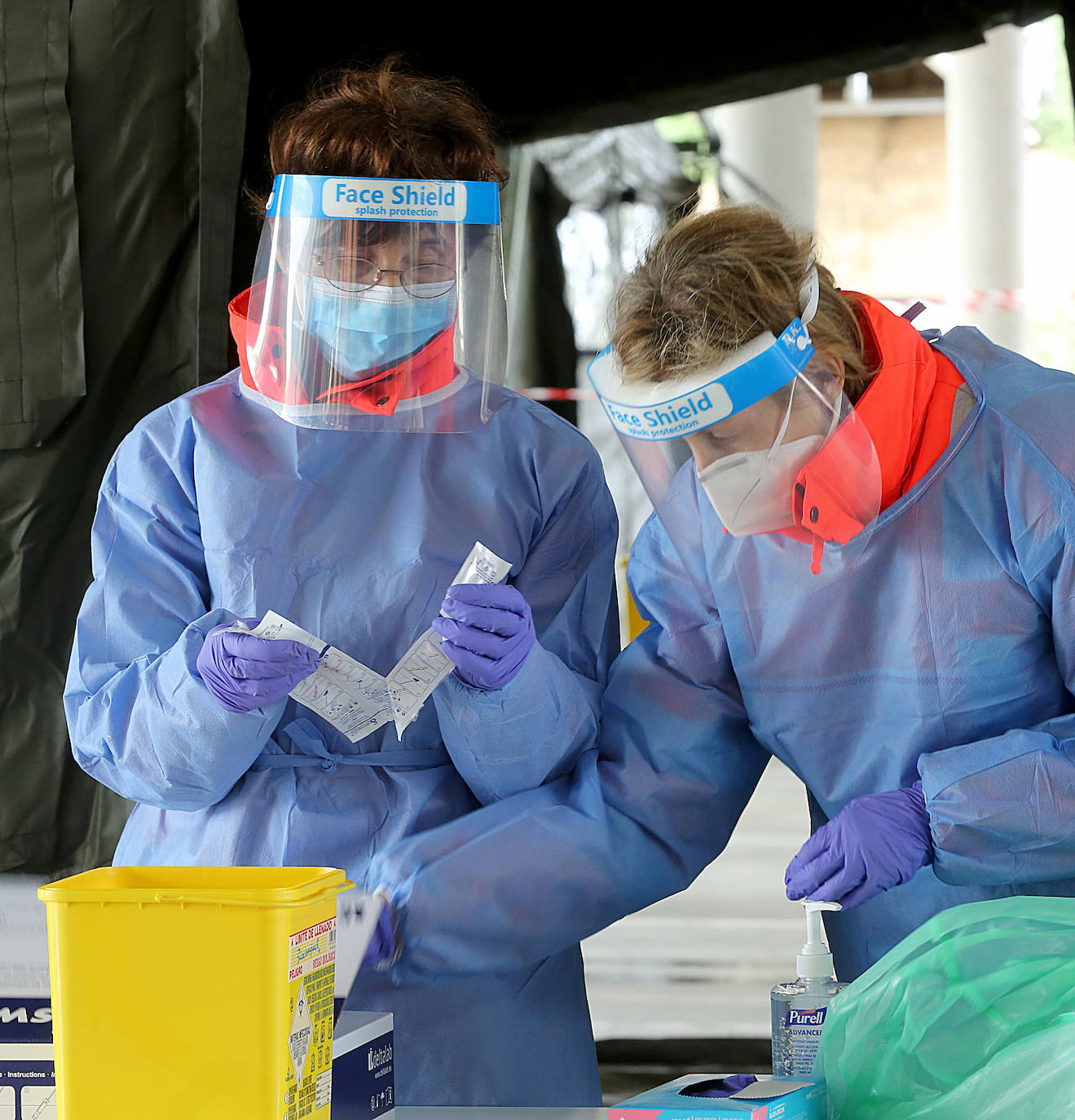 Fotos: Primeros autotest de coronavirus en el Río Hortega de Valladolid