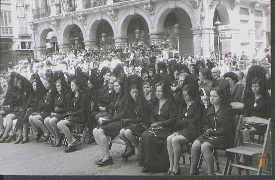 Imágenes de Pregón y el Sermón de las Siete Palabras en Valladolid en la década de los 70. 