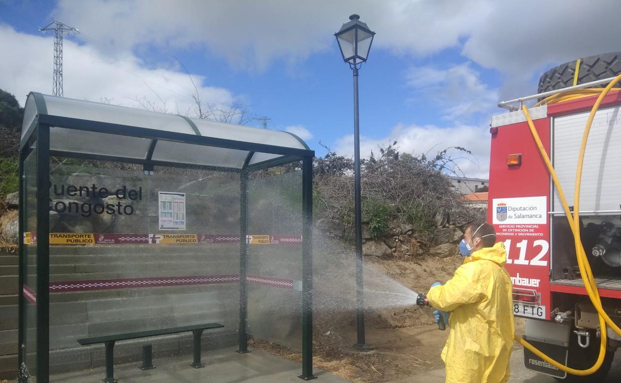 Coronavirus en Salamanca: los bomberos de la Diputación 1.687 actuaciones de desinfección en la provincia