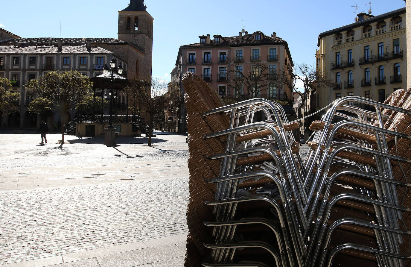 La hostelería de Segovia ya tiembla por la crisis y ansía la reapertura