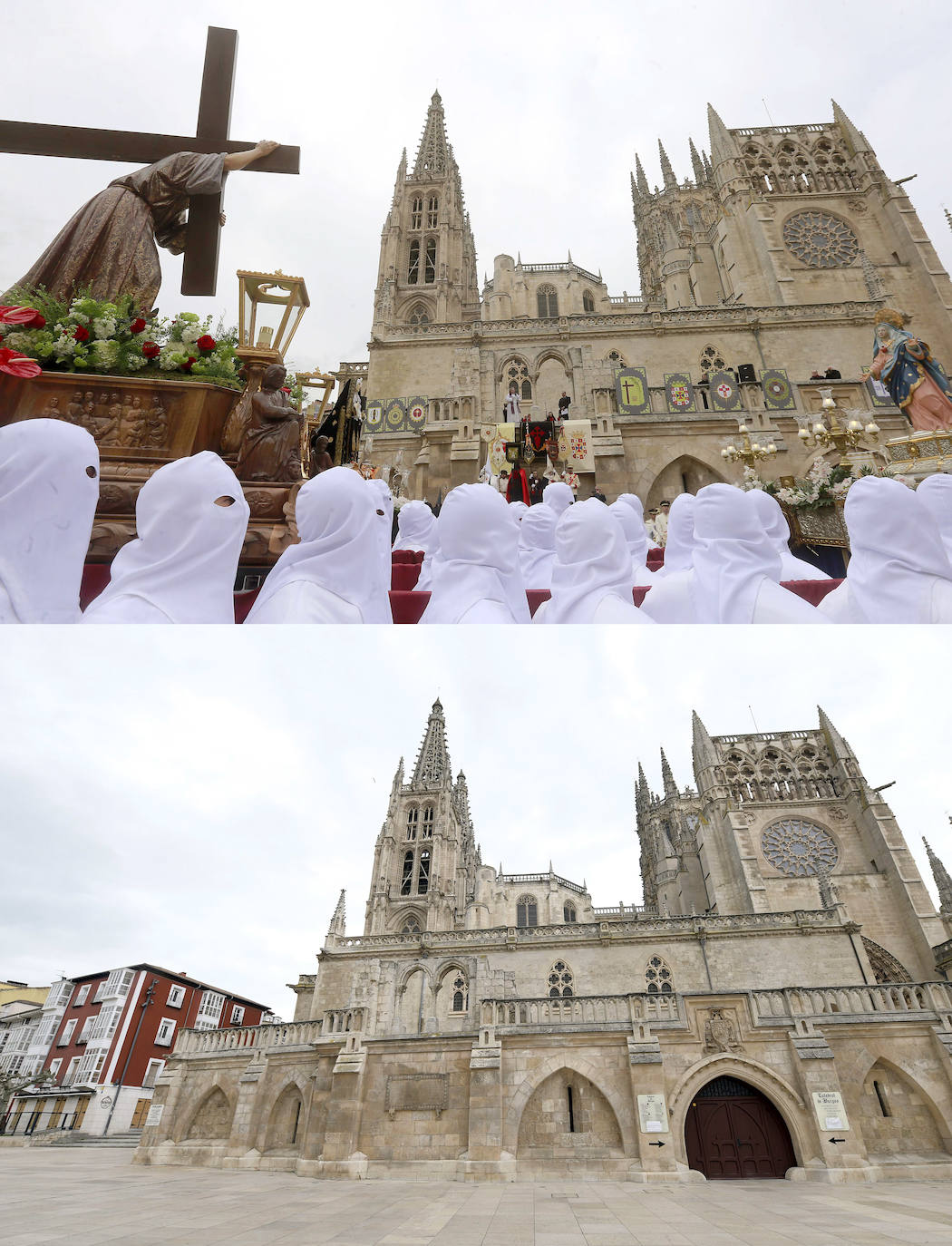 Procesión de Encuentro en Burgos.