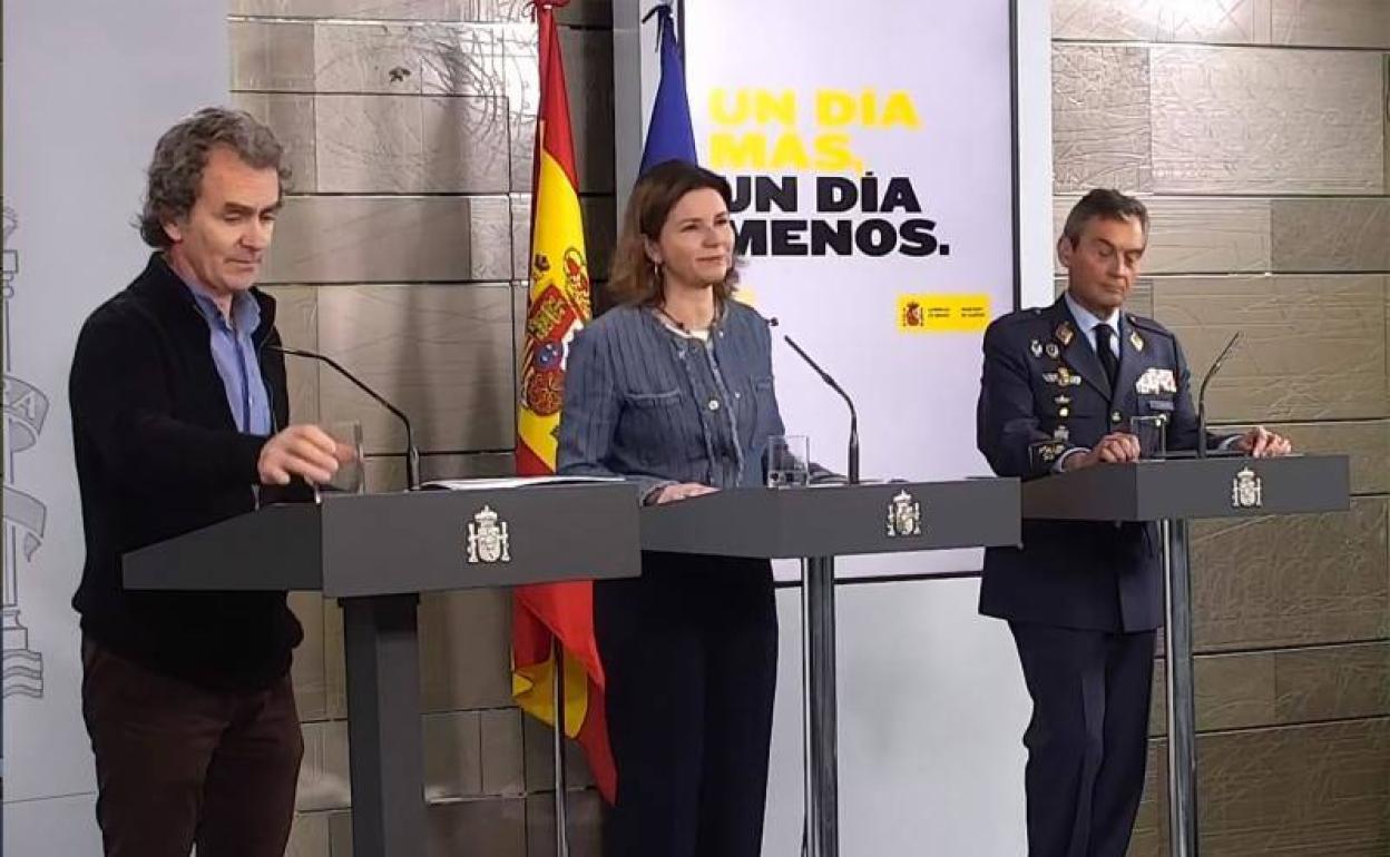 Fernando Simón, en la rueda de prensa de ayer del Comité de Expertos de la crisis sanitaria.