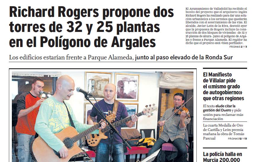 Portada de El Norte del 21 de abril de 2006.